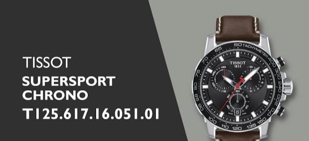  Shop Authentic Tissot Supersport Chrono Black Dial Brown Leather Strap Watch for Men - T125.617.16.051.01 - Luxxuri