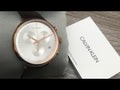  Shop Authentic Calvin Klein High Noon Silver Dial Brown Leather Strap Watch for Men - K8M276G6 - Luxxuri