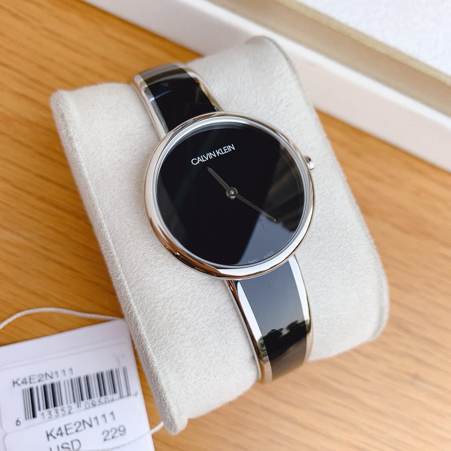  Shop Authentic Calvin Klein Seduce Black Dial Two Tone Steel Strap Watch for Women - K4E2N111 - Luxxuri