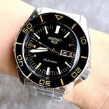  Shop Authentic Seiko 5 Sport Automatic SKX Series Black Dial Silver Steel Strap Watch for Men - SRPK99K1 - Luxxuri