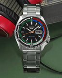  Shop Authentic Seiko 5 Sports SKX Series Regatta Timer Retro Blue Dial Silver Steel Strap Watch For Men - SRPK13K1 - Luxxuri