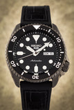  Shop Authentic Seiko 5 Sport Automatic Black Dial Black Silicone Strap Watch For Men - SRPD65K3 - Luxxuri