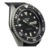  Shop Authentic Seiko 5 Sport Automatic Black Dial Black Silicone Strap Watch For Men - SRPD65K3 - Luxxuri