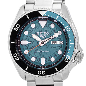  Shop Authentic Seiko 5 Sports SKX Skeleton Green Dial Silver Steel Strap Watch For Men - SRPJ45K1 - Luxxuri
