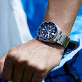  Shop Authentic Seiko 5 Sports Automatic Analog Blue Dial Silver Steel Strap Watch For Men - SRPD51K1 - Luxxuri