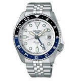  Shop Authentic Seiko 5 Sports SKX GMT Automatic Sky Blue Dial Silver Steel Strap Watch For Men - SSK033K1 - Luxxuri