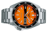  Shop Authentic Seiko 5 Sports Double Hurricane Retro Orange Dial Silver Steel Strap Watch For Men - SRPK11K1 - Luxxuri