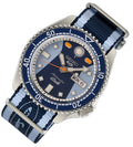Seiko 5 Sports Honda Super Cub Limited Edition Blue Dial Two Tone NATO Strap Watch For Men - SRPK37K1