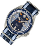  Shop Authentic Seiko 5 Sports Honda Super Cub Limited Edition Blue Dial Two Tone NATO Strap Watch For Men - SRPK37K1 - Luxxuri