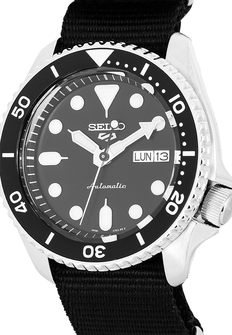  Shop Authentic Seiko 5 Sports SKX Automatic Black Dial Black NATO Strap Watch For Men - SRPD55K3 - Luxxuri