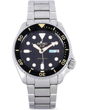  Shop Authentic Seiko 5 Sports Automatic Black Dial Silver Steel Strap Watch For Men - SRPD57K1 - Luxxuri