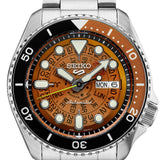  Shop Authentic Seiko 5 Sports Sonar Special Edition Brown Dial Silver Steel Strap Watch For Men - SRPJ47K1 - Luxxuri