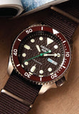  Shop Authentic Seiko 5 Sport Automatic Brown Dial Brown Nylon Strap Watch For Men - SRPD85K1 - Luxxuri