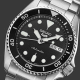  Shop Authentic Seiko 5 Sports SKX Automatic Black Dial Silver Steel Strap Watch For Men - SRPK29K1 - Luxxuri