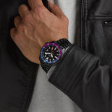  Shop Authentic Seiko Automatic SKX GMT Yuto Horigome Limited Edition Black Dial Black Steel Strap Watch For Men - SSK027K1 - Luxxuri