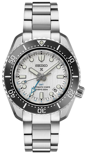  Shop Authentic Seiko Prospex Sea Arctic Ocean GMT Limited Edition Silver Dial Silver Steel Strap Watch For Men - SPB439J1 - Luxxuri