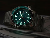  Shop Authentic Seiko 5 Sports SKX Skeleton Green Dial Silver Steel Strap Watch For Men - SRPJ45K1 - Luxxuri