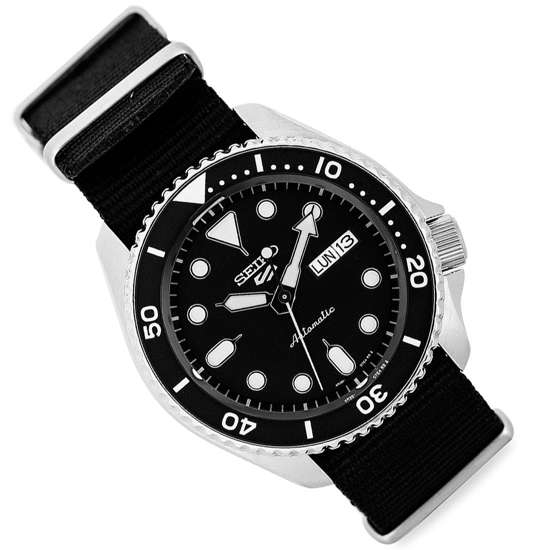  Shop Authentic Seiko 5 Sports SKX Automatic Black Dial Black NATO Strap Watch For Men - SRPD55K3 - Luxxuri