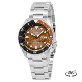  Shop Authentic Seiko 5 Sports Sonar Special Edition Brown Dial Silver Steel Strap Watch For Men - SRPJ47K1 - Luxxuri