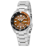  Shop Authentic Seiko 5 Sports Sonar Special Edition Brown Dial Silver Steel Strap Watch For Men - SRPJ47K1 - Luxxuri