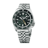  Shop Authentic Seiko 5 Sports SKX GMT Automatic Green Dial Silver Steel Strap Watch For Men - SSK035K1 - Luxxuri