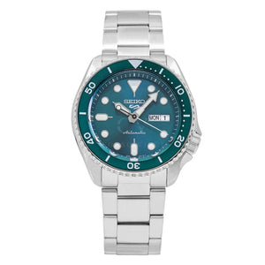  Shop Authentic Seiko 5 Sports Automatic Green Dial Silver Steel Strap Watch For Men - SRPD61K1 - Luxxuri