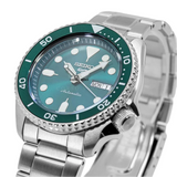  Shop Authentic Seiko 5 Sports Automatic Green Dial Silver Steel Strap Watch For Men - SRPD61K1 - Luxxuri