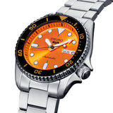  Shop Authentic Seiko 5 Sports Automatic Orange Dial Silver Steel Strap Watch For Men - SRPD59K1 - Luxxuri
