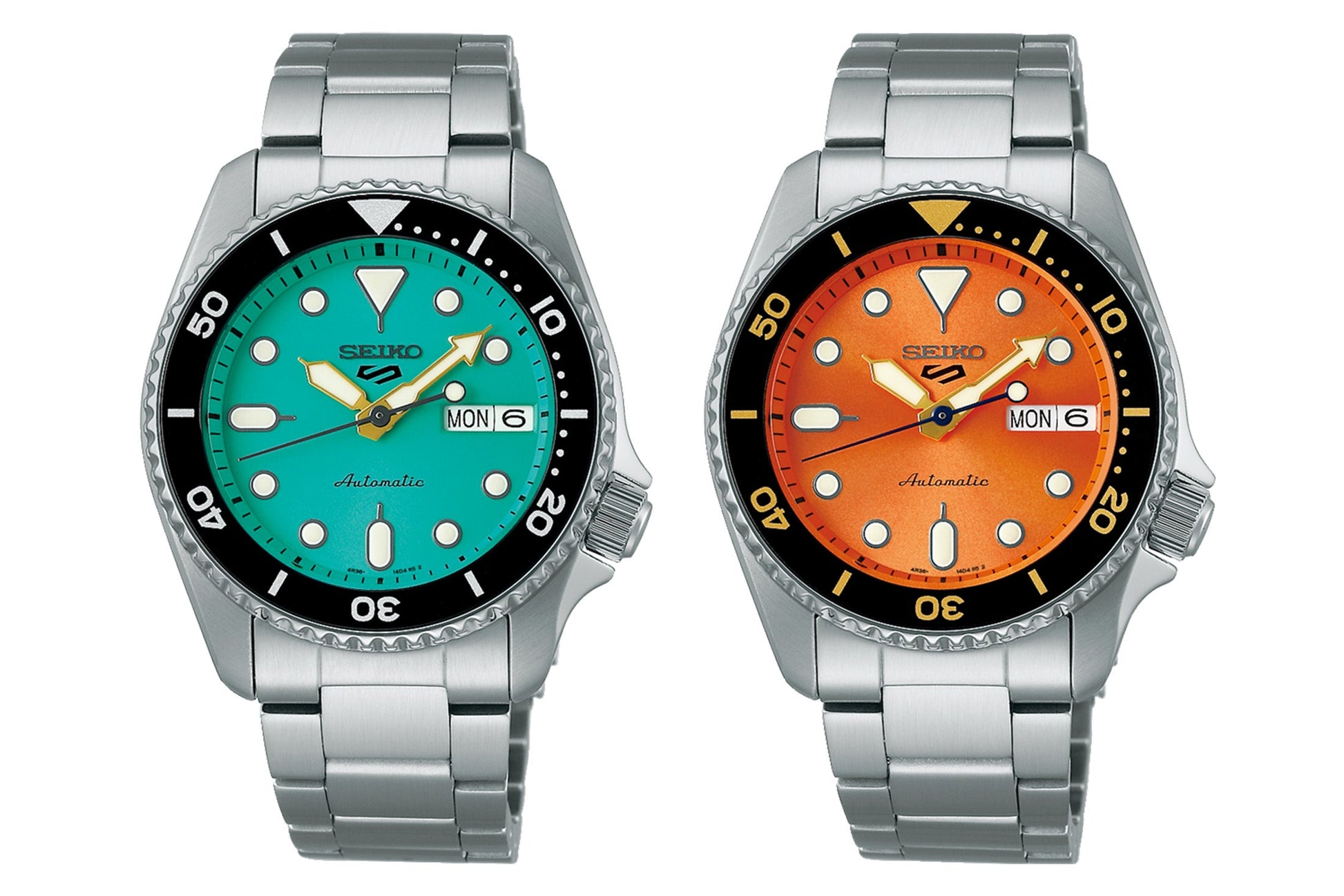  Shop Authentic Seiko 5 Sports Automatic Orange Dial Silver Steel Strap Watch For Men - SRPD59K1 - Luxxuri