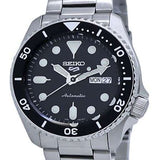  Shop Authentic Seiko 5 Sports Automatic Day Date Black Dial Silver Steel Strap Watch for Men - SRPD55K1 - Luxxuri