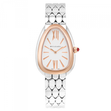  Shop Authentic Bvlgari Serpenti Seduttori Quartz Silver Dial Silver Steel Strap Watch for Women - SERPENTI103144 - Luxxuri