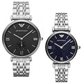  Shop Authentic Emporio Armani Retro Black Dial Silver Steel Strap Watch For Men - AR1676 - Luxxuri