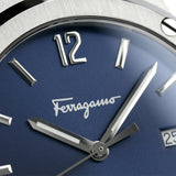  Shop Authentic Salvatore Ferragamo F-80 Classic Blue Dial Blue Leather Strap Watch for Men - SFDT00719 - Luxxuri