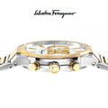  Shop Authentic Salvatore Ferragamo F-80 Classic White Dial Two Tone Steel Strap Watch for Men - SFME00821 - Luxxuri