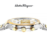  Shop Authentic Salvatore Ferragamo F-80 Classic White Dial Two Tone Steel Strap Watch for Men - SFME00821 - Luxxuri