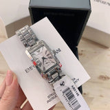  Shop Authentic Emporio Armani White Dial Silver Stainless Steel Watch For Women - AR0146 - Luxxuri