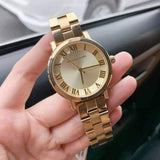  Shop Authentic Michael Kors Norie Gold Dial Gold Steel Strap Watch for Women - MK3560 - Luxxuri