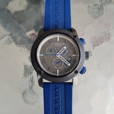  Shop Authentic Burberry Sports Chronograph Black Dial Blue Rubber Strap Watch for Men - BU7714 - Luxxuri