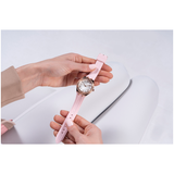  Shop Authentic Guess Cosmo Diamonds Silver Dial Pink Silicone Strap Watch for Women - GW0034L3 - Luxxuri