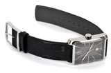  Shop Authentic Calvin Klein Window Black Dial Black Leather Strap Watch for Men - K2M21107 - Luxxuri