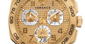 Versace Dylos Chronograph Gold Dial Gold Steel Strap Watch for Men - VQC040015
