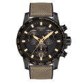  Shop Authentic Tissot Supersport Chrono Black Dial Beige Nylon Strap Watch For Men - T125.617.37.051.01 - Luxxuri