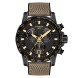  Shop Authentic Tissot Supersport Chrono Black Dial Beige Nylon Strap Watch For Men - T125.617.37.051.01 - Luxxuri