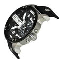  Shop Authentic Diesel Mr Daddy Black Dial Black Leather Strap Watch For Men - DZ7313 - Luxxuri