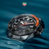  Shop Authentic Tag Heuer Aquaracer Professional 1000 Superdiver Automatic Black Dial Silver Steel Strap Watch for Men - WBP5A8A.BF0619 - Luxxuri