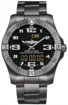  Shop Authentic Breitling Aerospace Evo Black Dial Silver Steel Strap Watch for Men - E79363101B1E1 - Luxxuri