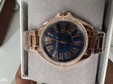  Shop Authentic Michael Kors Kacie Three Hand Black Dial Rose Gold Steel Strap Watch for Women - MK6930 - Luxxuri