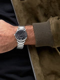  Shop Authentic Emporio Armani Luigi Quartz Black Dial Silver Steel Strap Watch For Men - AR2499 - Luxxuri