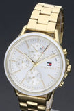  Shop Authentic Tommy Hilfiger Carly White Dial Gold Steel Strap Watch for Women - 1781786 - Luxxuri