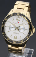  Shop Authentic Tommy Hilfiger Sport White Dial Gold Steel Strap Watch for Men - 1791365 - Luxxuri